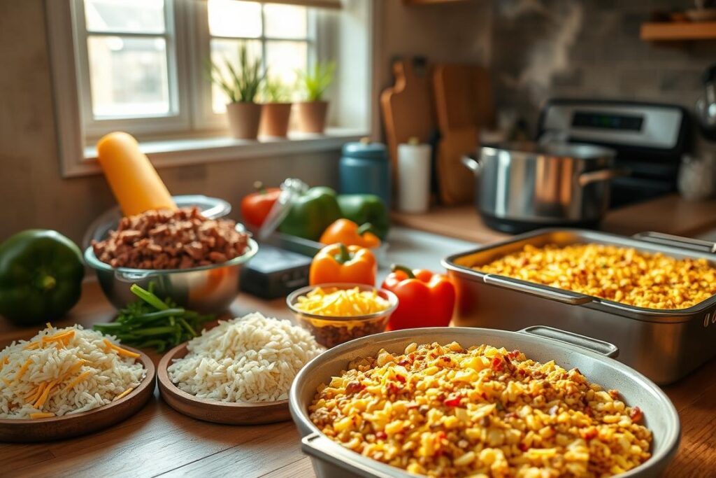 Cheesy Beef Casserole Preparation Cheesy Beef Casserole Preparation