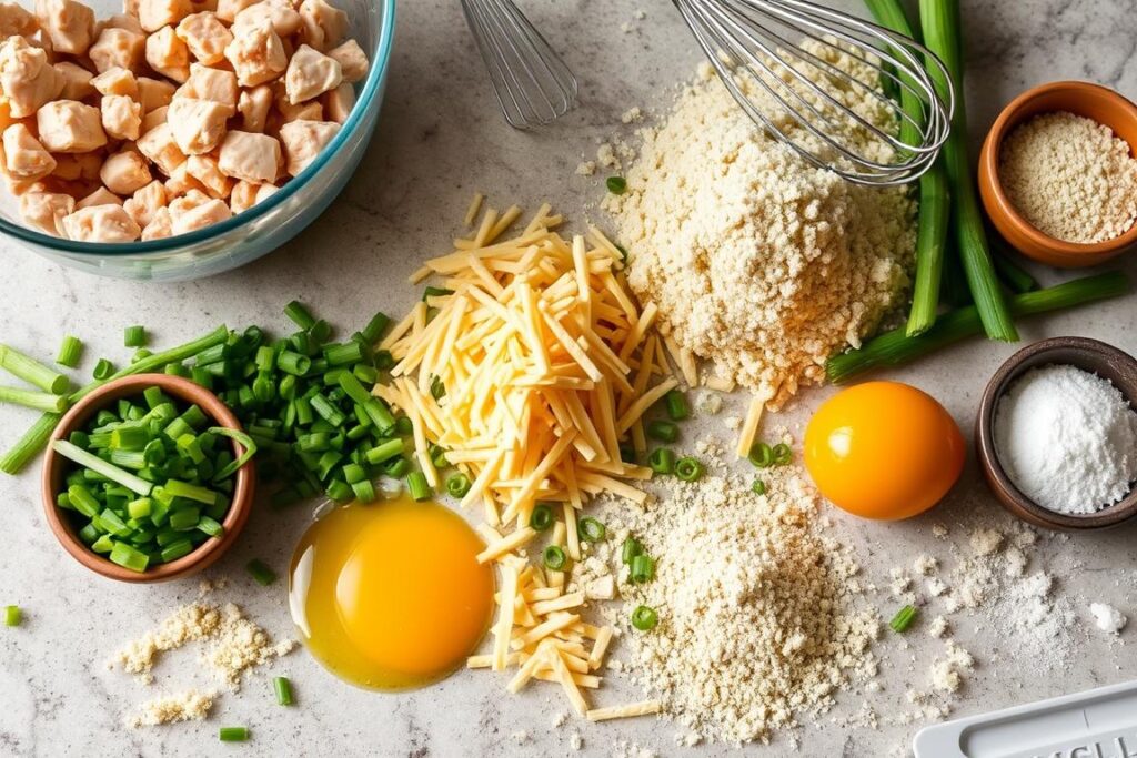 Chicken Fritter Ingredients Preparation Chicken Fritter Ingredients Preparation