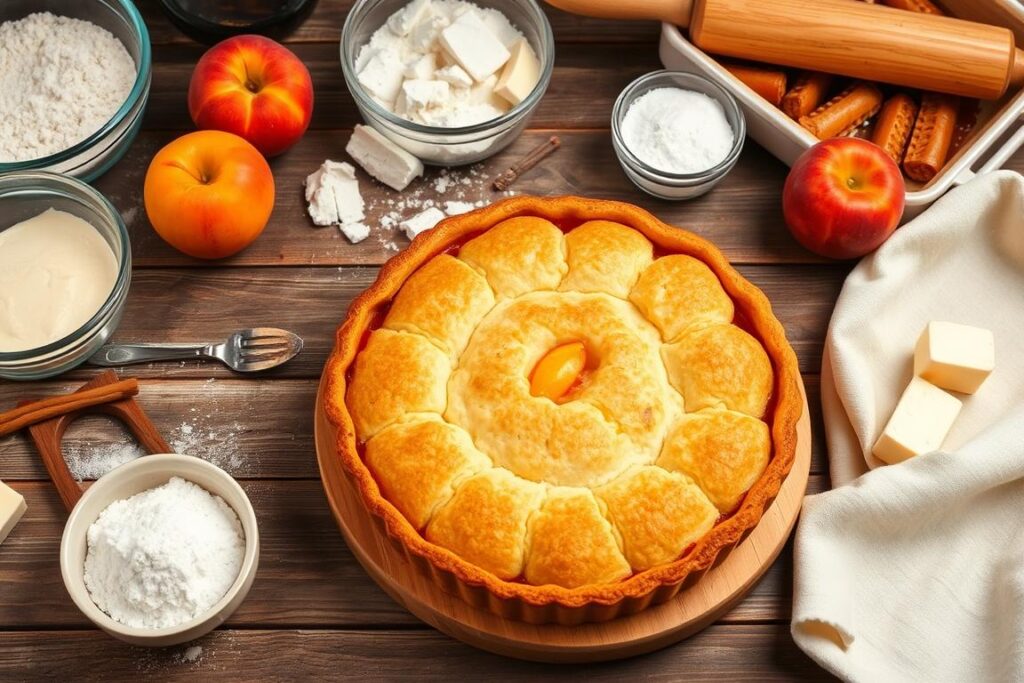 Preventing Gummy Peach Cobbler Bottom