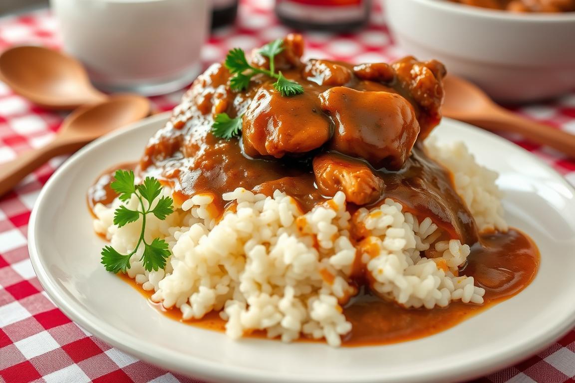 Smothered Chicken and Rice