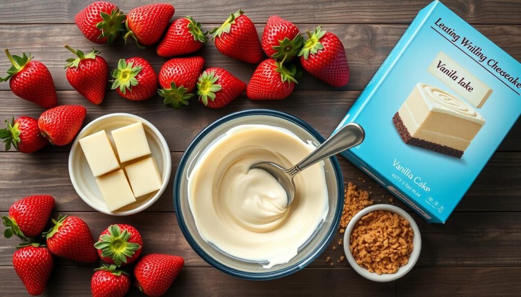 Strawberry Cheesecake Dump Cake Ingredients