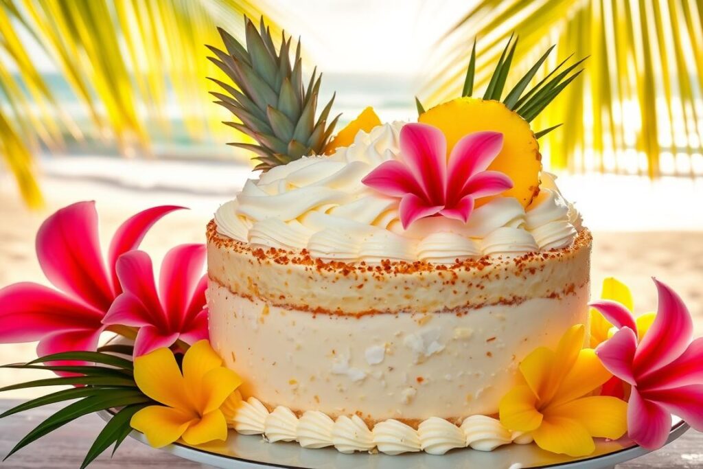 Tropical Pineapple Coconut Cake
