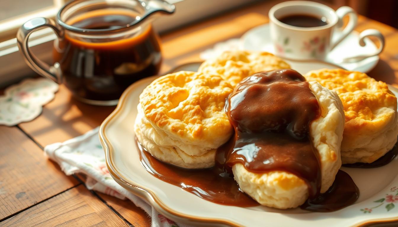 chocolate gravy and biscuits